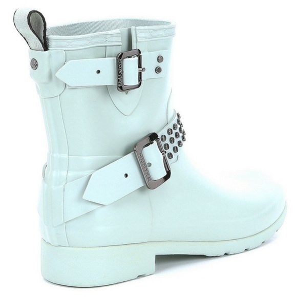Hunter women 8 Refined Stud waterproof biker boot - Picture 2 of 4